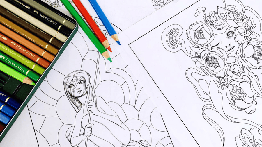 Art, Relaxation, and Coloring