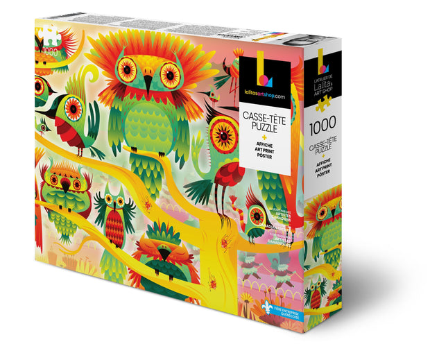 200 Pieces Jigsaw Puzzle Wall of Birds