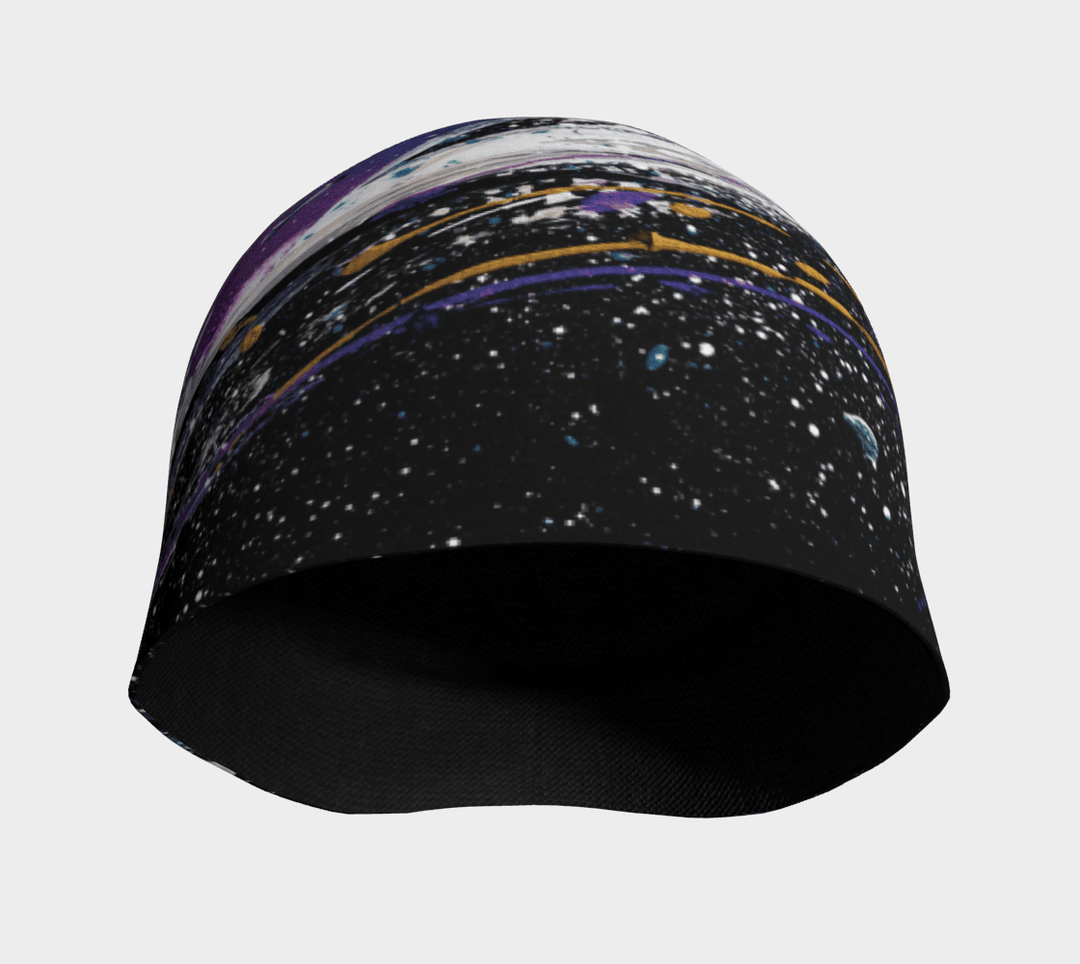 Interior view of the Abracadabra Beanie, showing the black bamboo fabric lining.