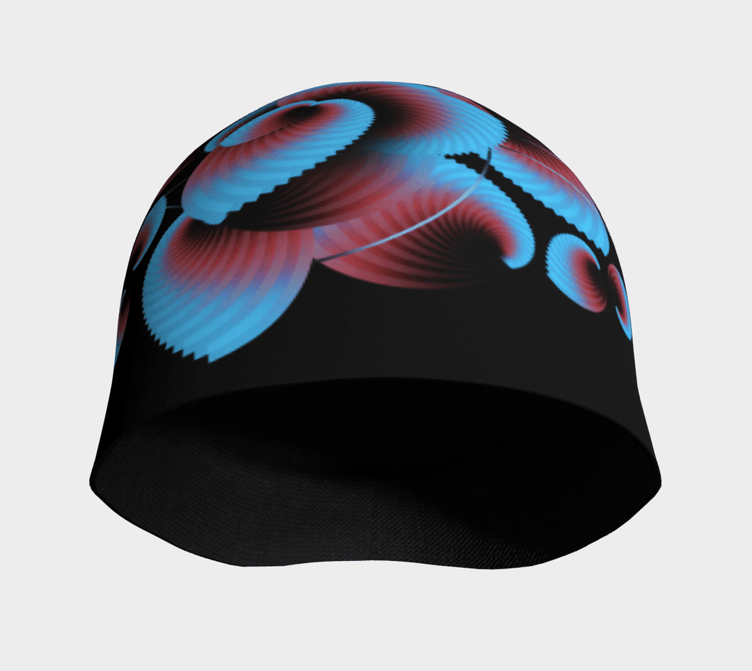 Interior view of the black beanie showing the bamboo lining