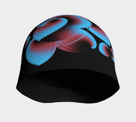 Interior view of the black beanie showing the bamboo lining