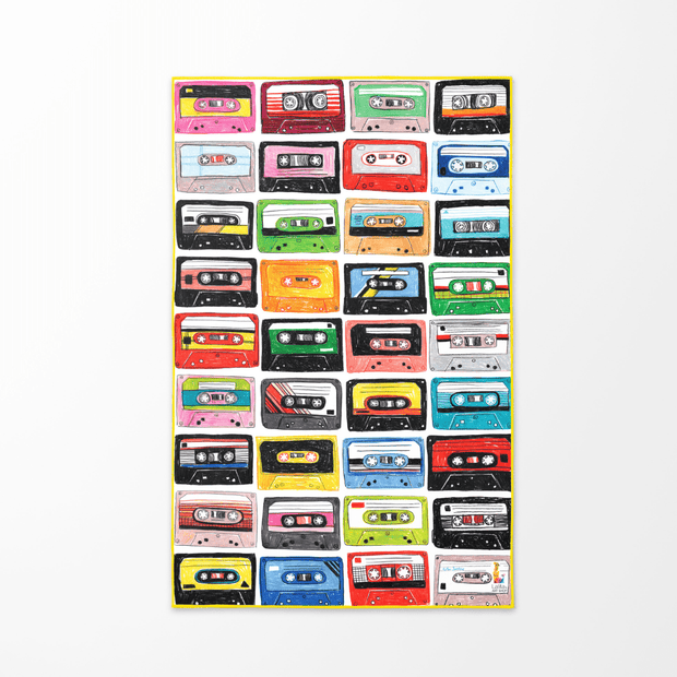 Mixtapes Beach and Travel Towel