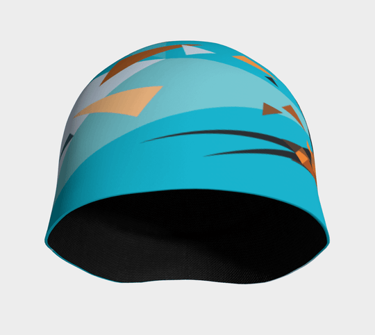 Interior view of the Swallow Beanie, showing the black bamboo lining.
