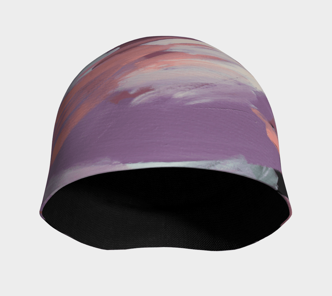 The interior of the Tulips Beanie shows a black bamboo lining.