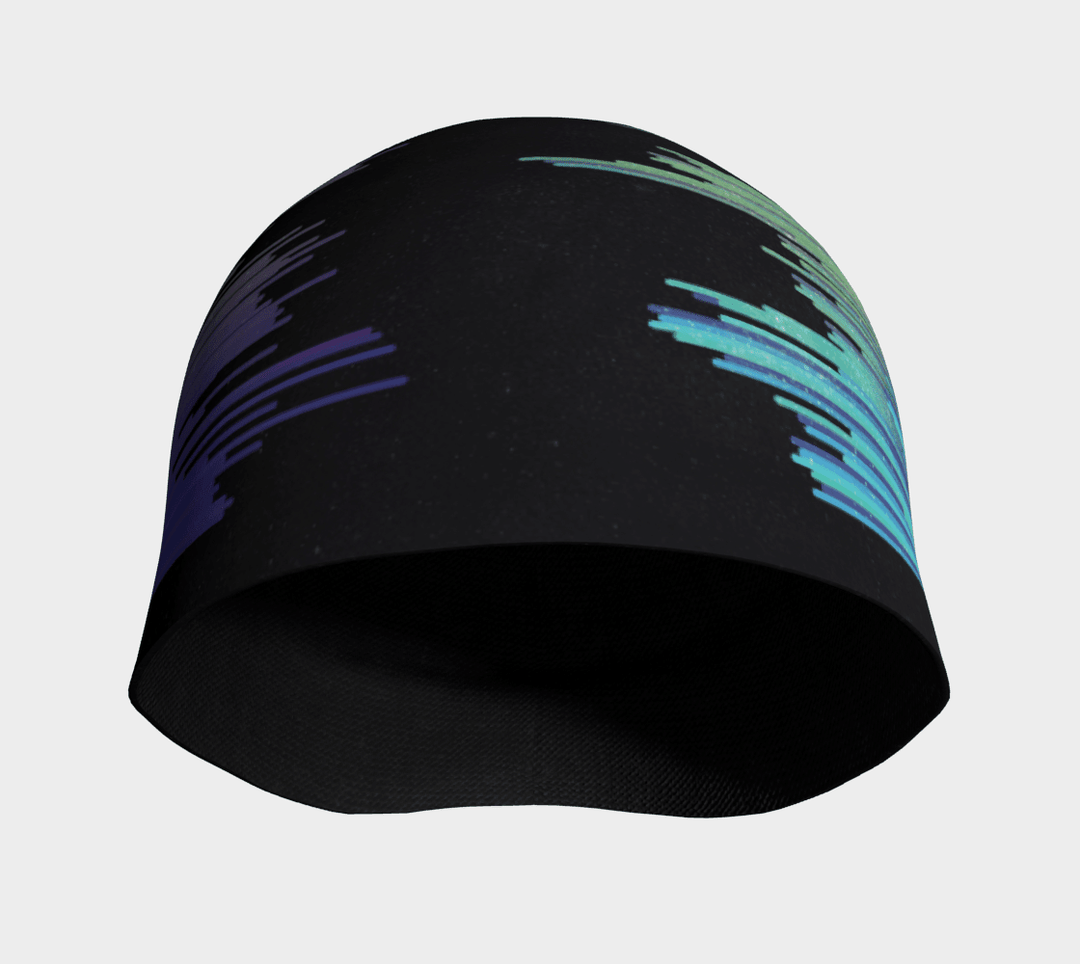 Interior view of the Unisex "Black War" Beanie, showing the soft black bamboo lining.
