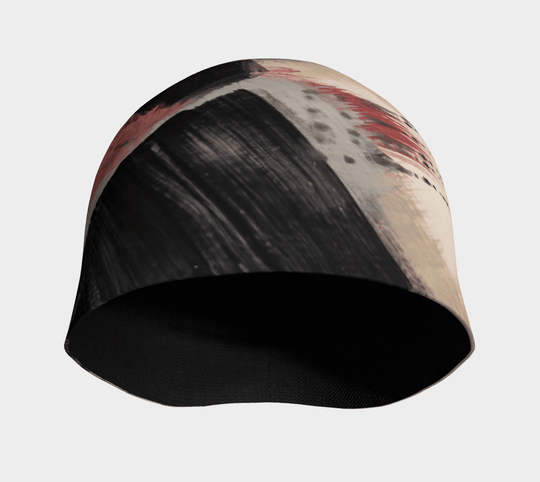 Interior view of the Vie en Rose Beanie, revealing its soft black bamboo lining.