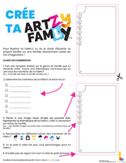 Activité Artistique «Crée ta ART•ZY FAM•LY»