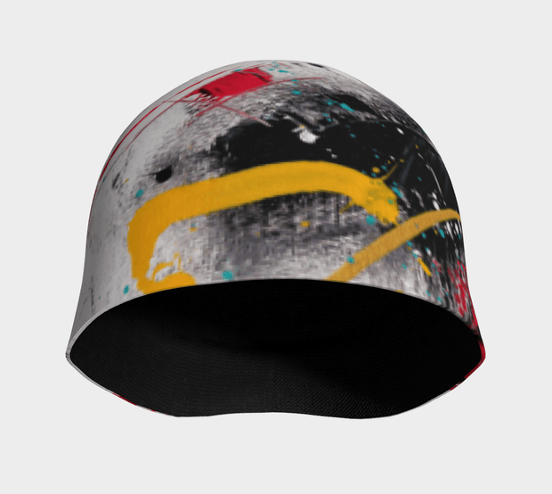 Front view of the best running beanie hat pour men!