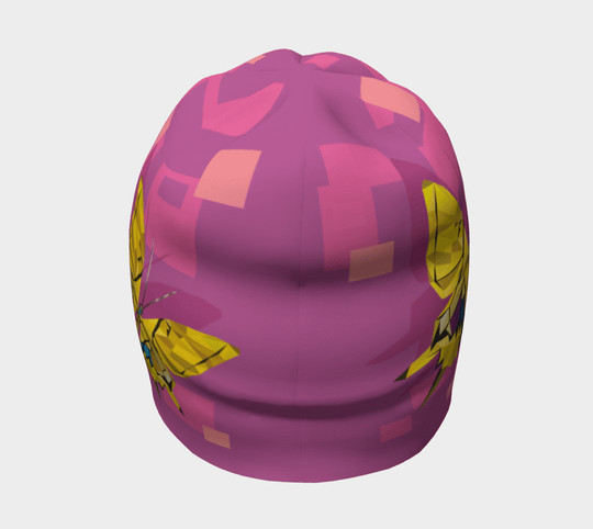 View of the almost seamless beanie by Lalita&